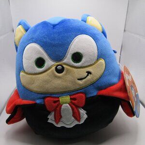 Squishmallows Sonic The Hedgehog SONIC HALLOWEEN VAMPIRE 8" Plush 2025 NWT NEW